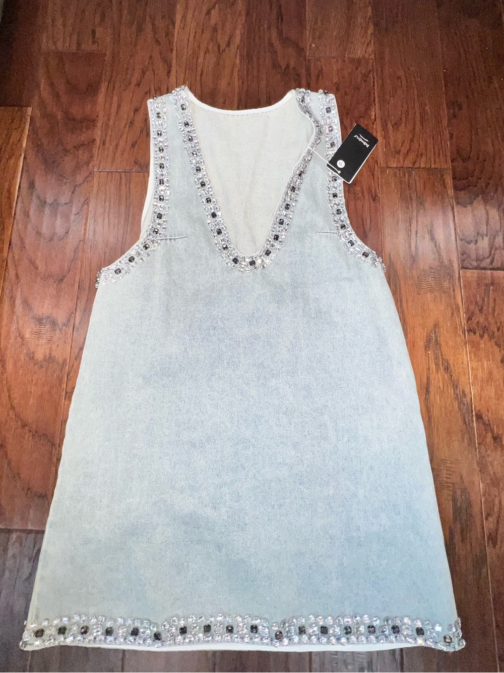 Embellished Light Blue Denim dress Women